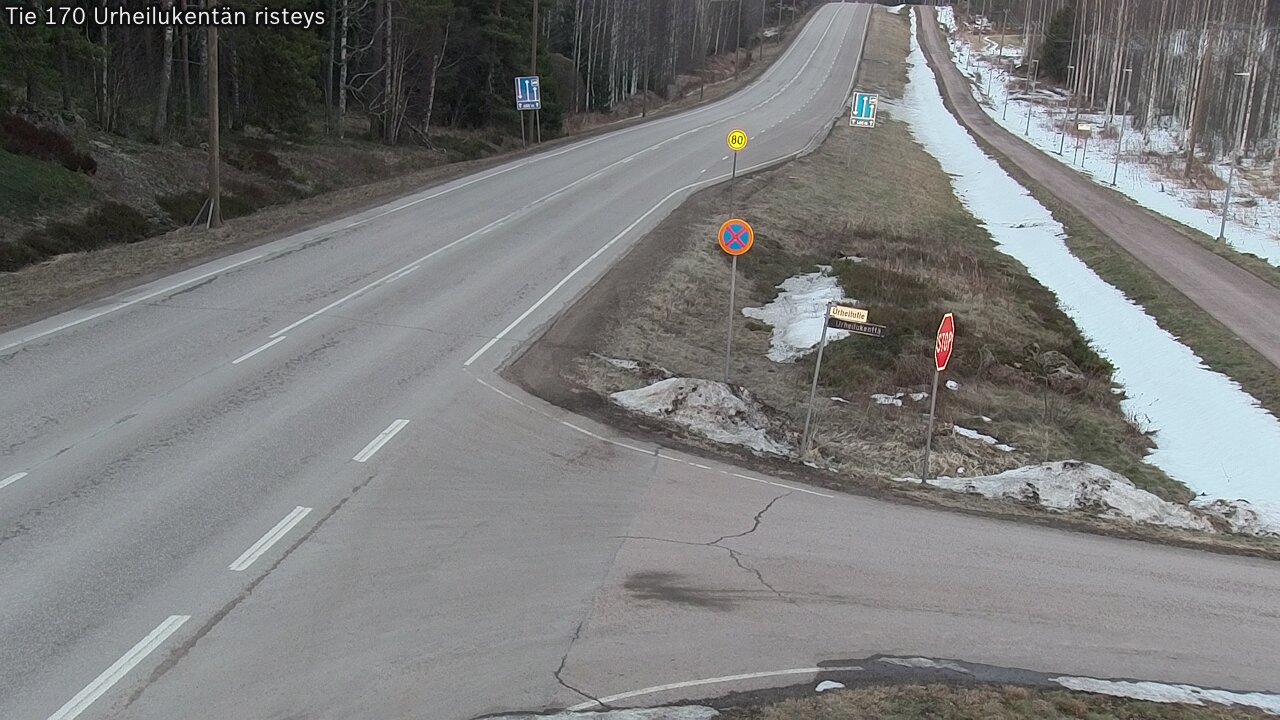 Weather Camera Image Road 170 Virolahti Sports field crossing, Virolahti, Kymenlaakso