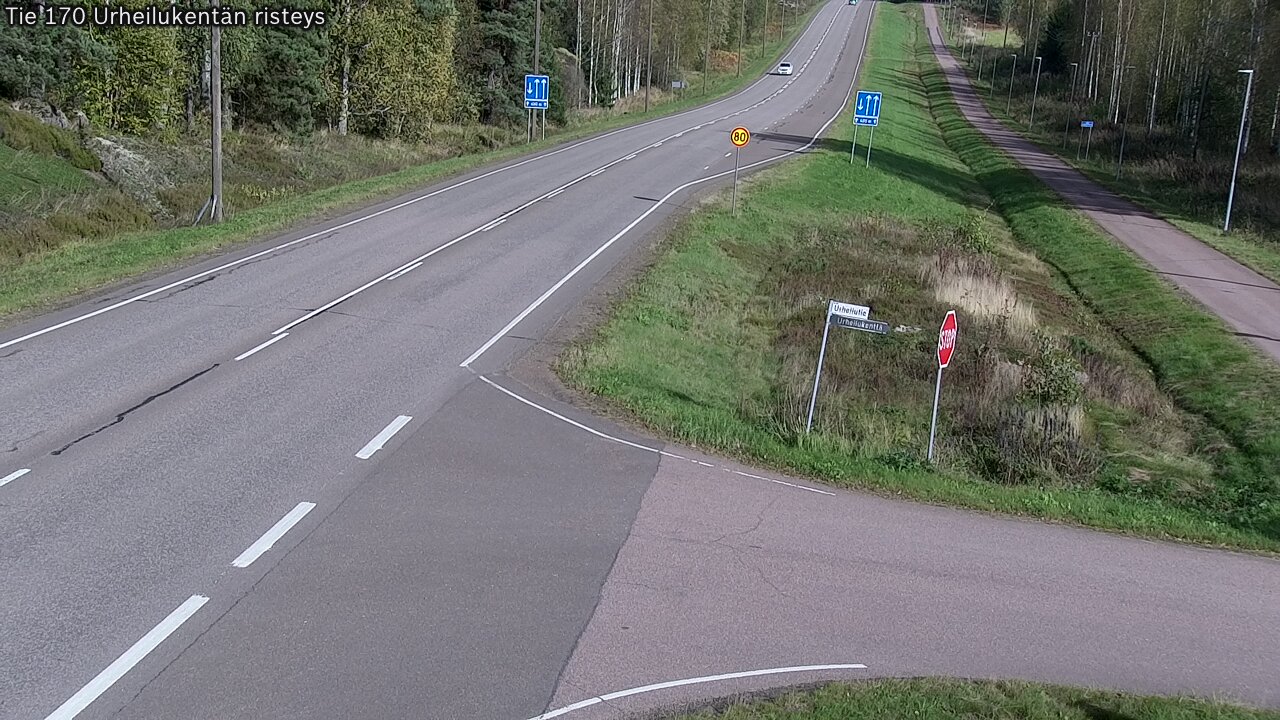 Kelikamerat Kuva Tie 170 Virolahti Urheilukentän risteys, Virolahti, Kymenlaakso
