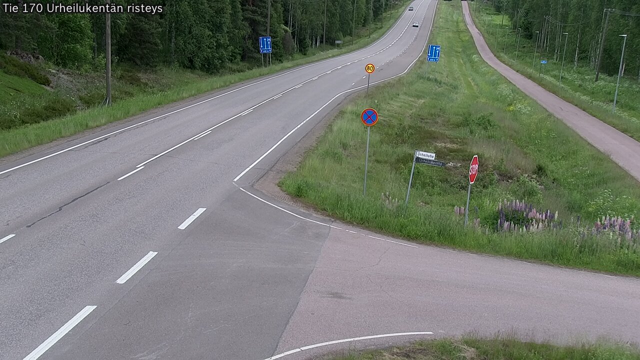 Kelikamerat Kuva Tie 170 Virolahti Urheilukentän risteys, Virolahti, Kymenlaakso