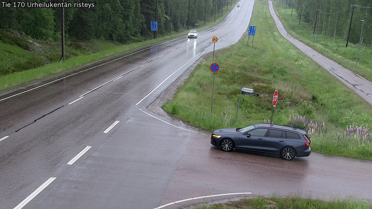 Kelikamerat Kuva Tie 170 Virolahti Urheilukentän risteys, Virolahti, Kymenlaakso