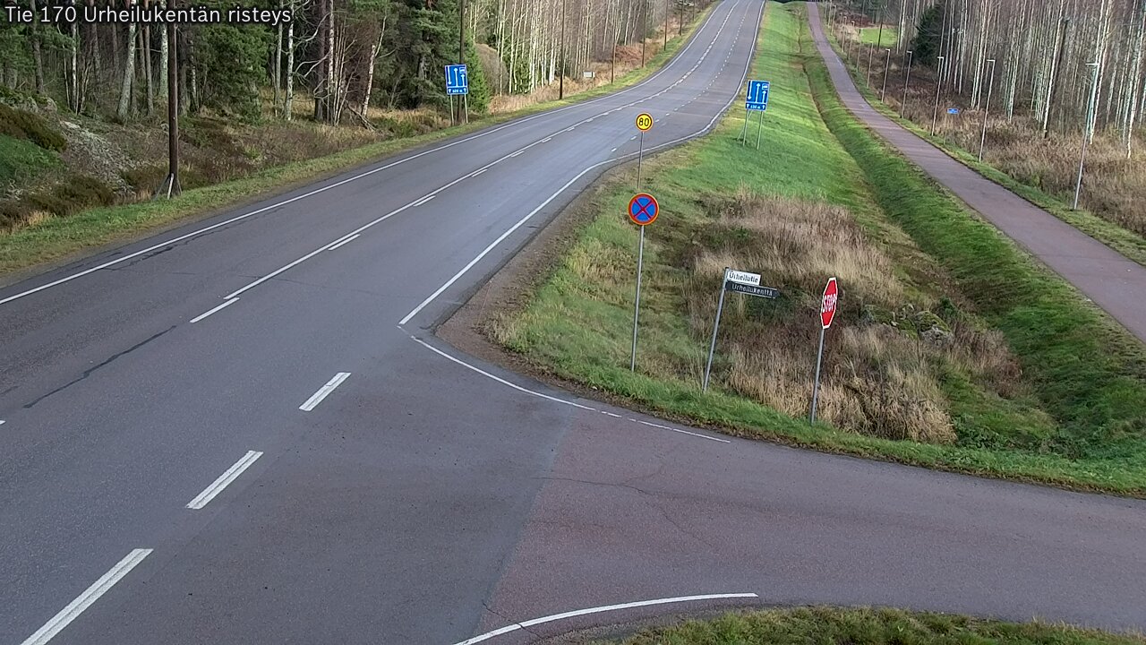 Kelikamerat Kuva Tie 170 Virolahti Urheilukentän risteys, Virolahti, Kymenlaakso