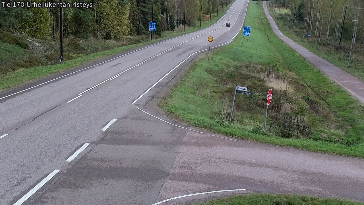 Kelikamerat Kuva Tie 170 Virolahti Urheilukentän risteys, Virolahti, Kymenlaakso