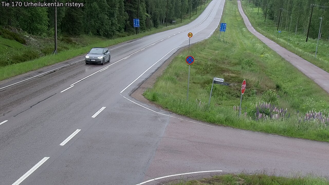 Weather Camera Image Road 170 Virolahti Sports field crossing, Virolahti, Kymenlaakso