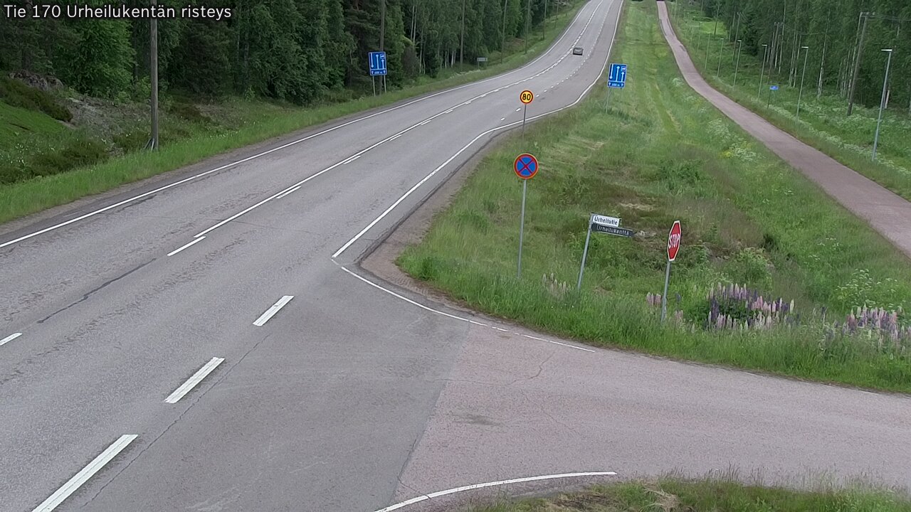 Kelikamerat Kuva Tie 170 Virolahti Urheilukentän risteys, Virolahti, Kymenlaakso