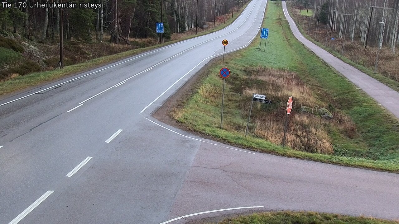 Kelikamerat Kuva Tie 170 Virolahti Urheilukentän risteys, Virolahti, Kymenlaakso