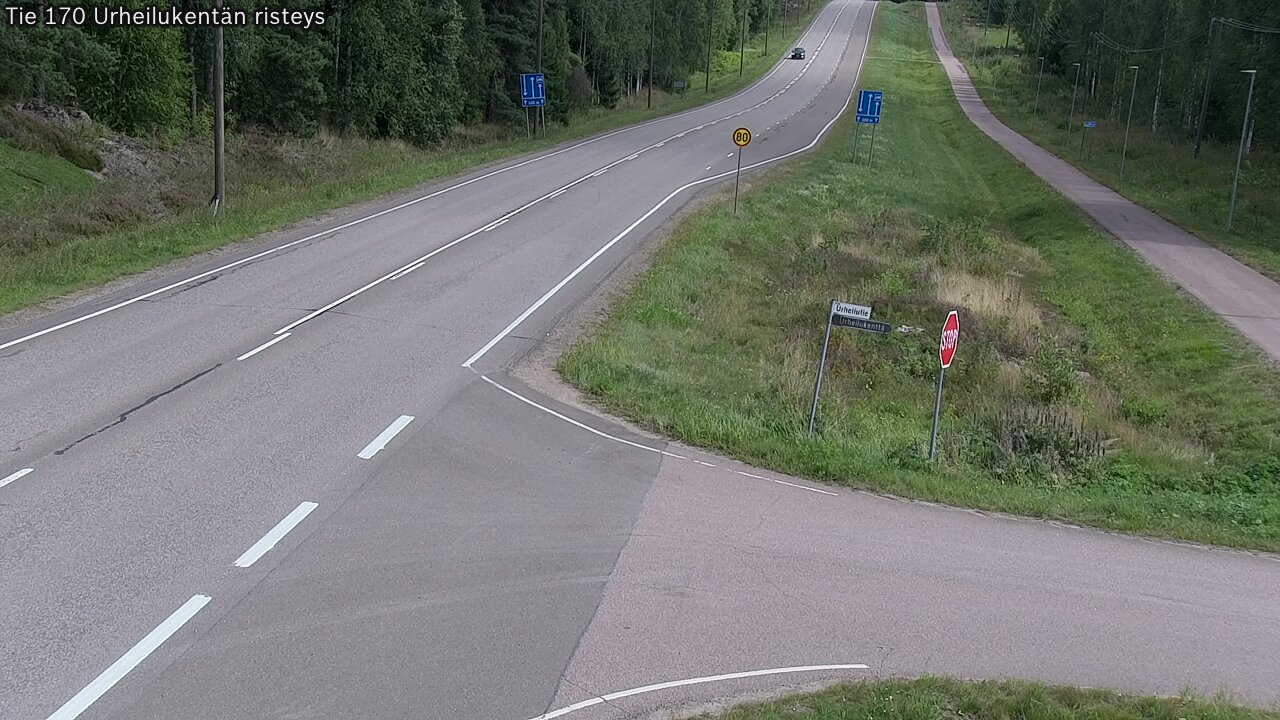 Kelikamerat Kuva Tie 170 Virolahti Urheilukentän risteys, Virolahti, Kymenlaakso