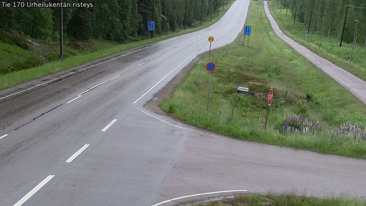 Kelikamerat Kuva Tie 170 Virolahti Urheilukentän risteys, Virolahti, Kymenlaakso