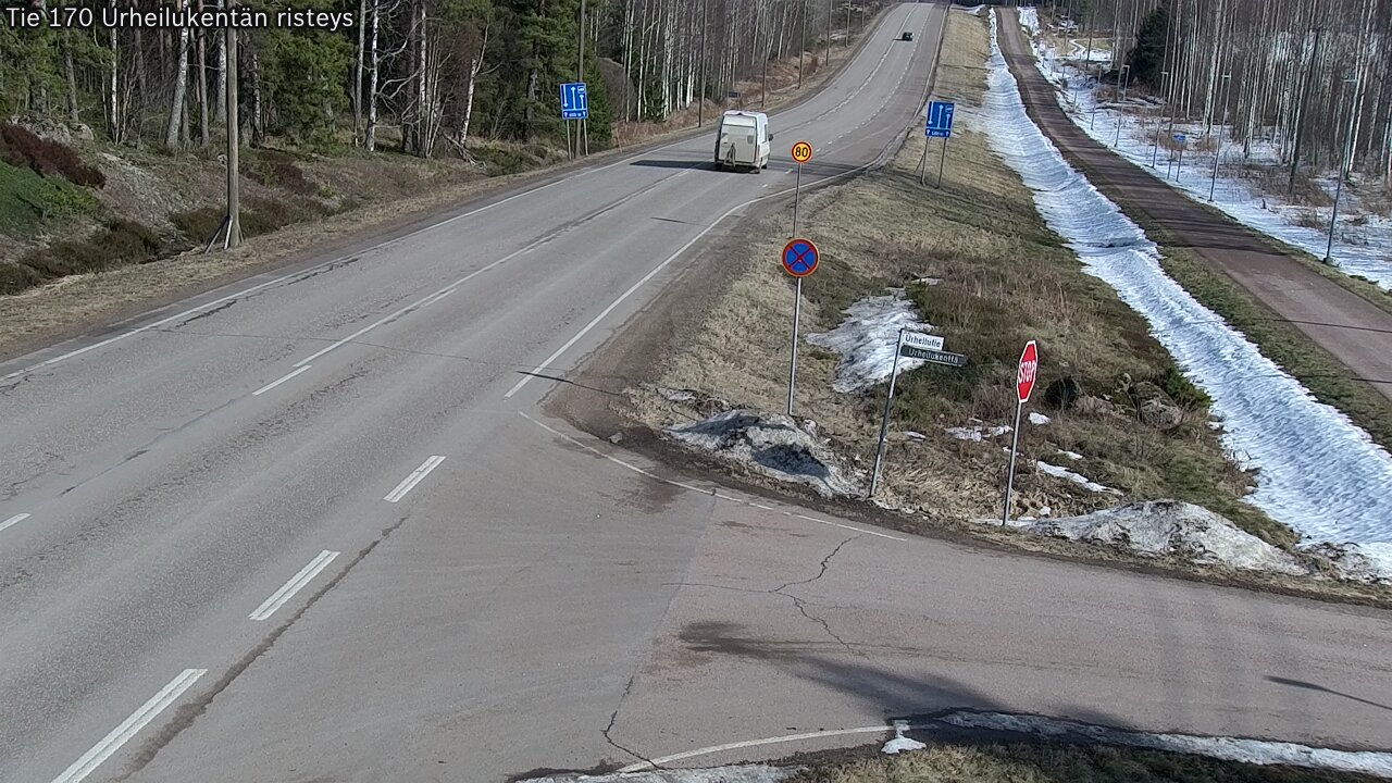 Kelikamerat Kuva Tie 170 Virolahti Urheilukentän risteys, Virolahti, Kymenlaakso