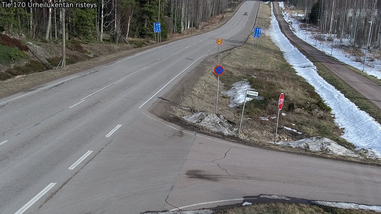 Kelikamerat Kuva Tie 170 Virolahti Urheilukentän risteys, Virolahti, Kymenlaakso