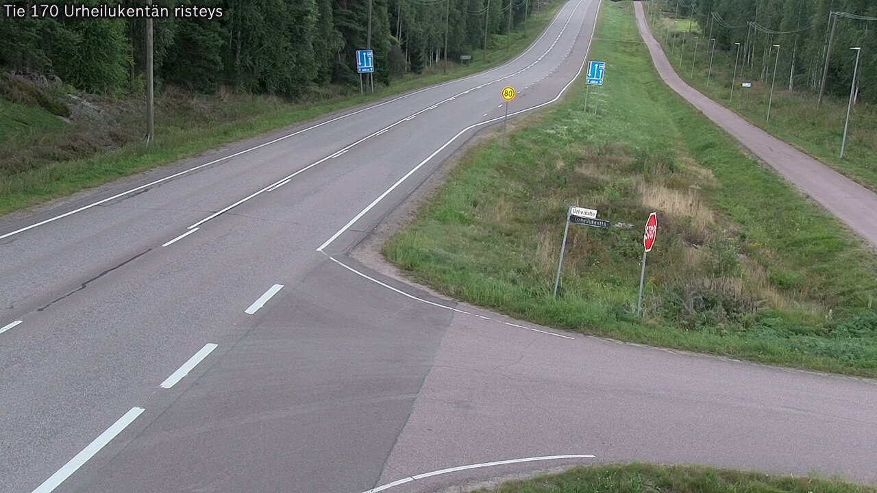 Kelikamerat Kuva Tie 170 Virolahti Urheilukentän risteys, Virolahti, Kymenlaakso