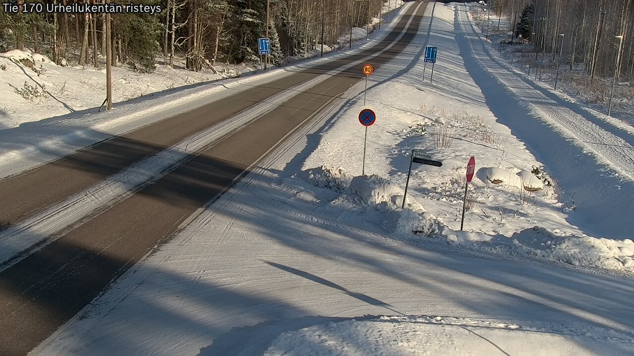 Weather Camera Image Road 170 Virolahti Sports field crossing, Virolahti, Kymenlaakso