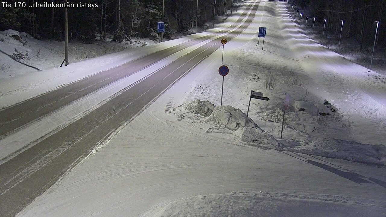 Kelikamerat Kuva Tie 170 Virolahti Urheilukentän risteys, Virolahti, Kymenlaakso