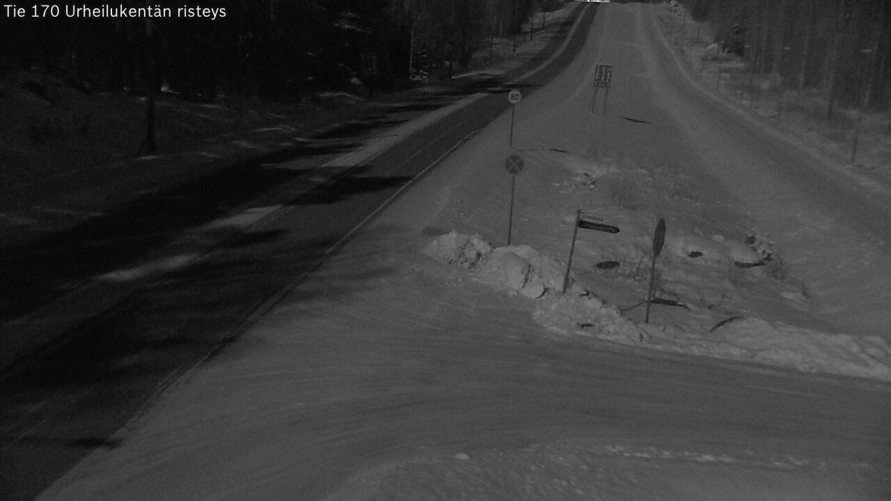 Kelikamerat Kuva Tie 170 Virolahti Urheilukentän risteys, Virolahti, Kymenlaakso