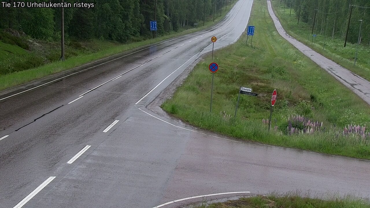 Kelikamerat Kuva Tie 170 Virolahti Urheilukentän risteys, Virolahti, Kymenlaakso