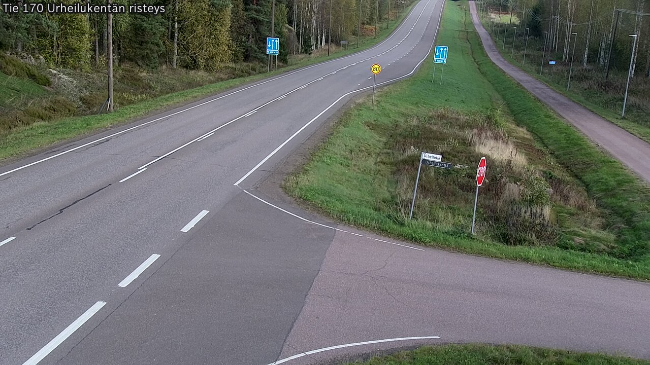 Kelikamerat Kuva Tie 170 Virolahti Urheilukentän risteys, Virolahti, Kymenlaakso