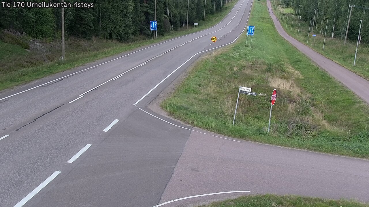 Kelikamerat Kuva Tie 170 Virolahti Urheilukentän risteys, Virolahti, Kymenlaakso