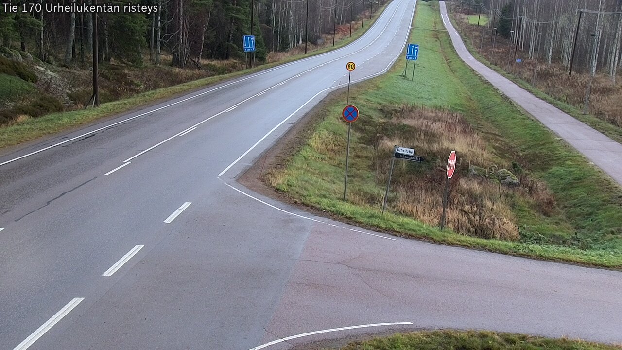 Kelikamerat Kuva Tie 170 Virolahti Urheilukentän risteys, Virolahti, Kymenlaakso