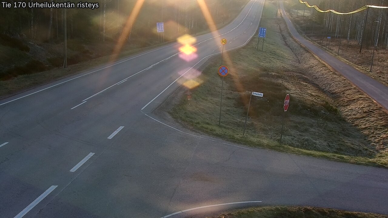 Weather Camera Image Road 170 Virolahti Sports field crossing, Virolahti, Kymenlaakso