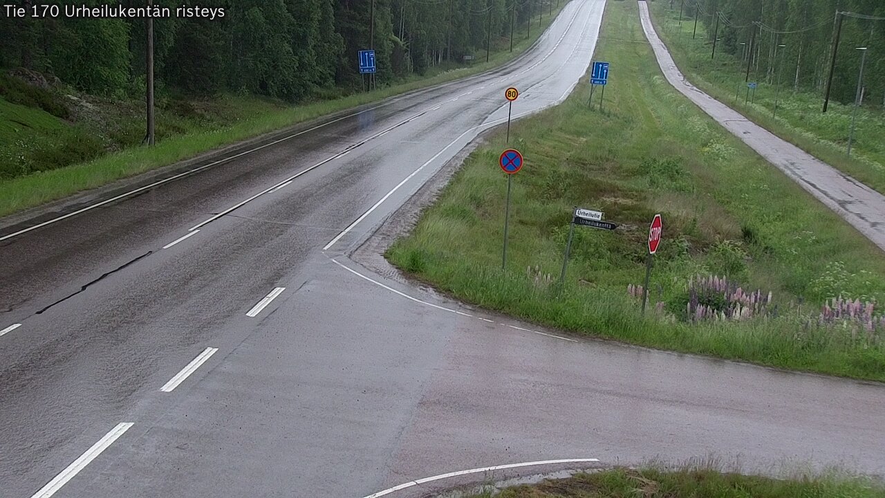Kelikamerat Kuva Tie 170 Virolahti Urheilukentän risteys, Virolahti, Kymenlaakso