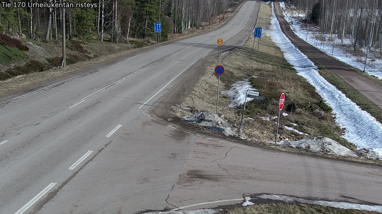 Weather Camera Image Road 170 Virolahti Sports field crossing, Virolahti, Kymenlaakso