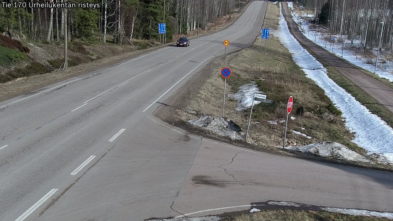 Kelikamerat Kuva Tie 170 Virolahti Urheilukentän risteys, Virolahti, Kymenlaakso