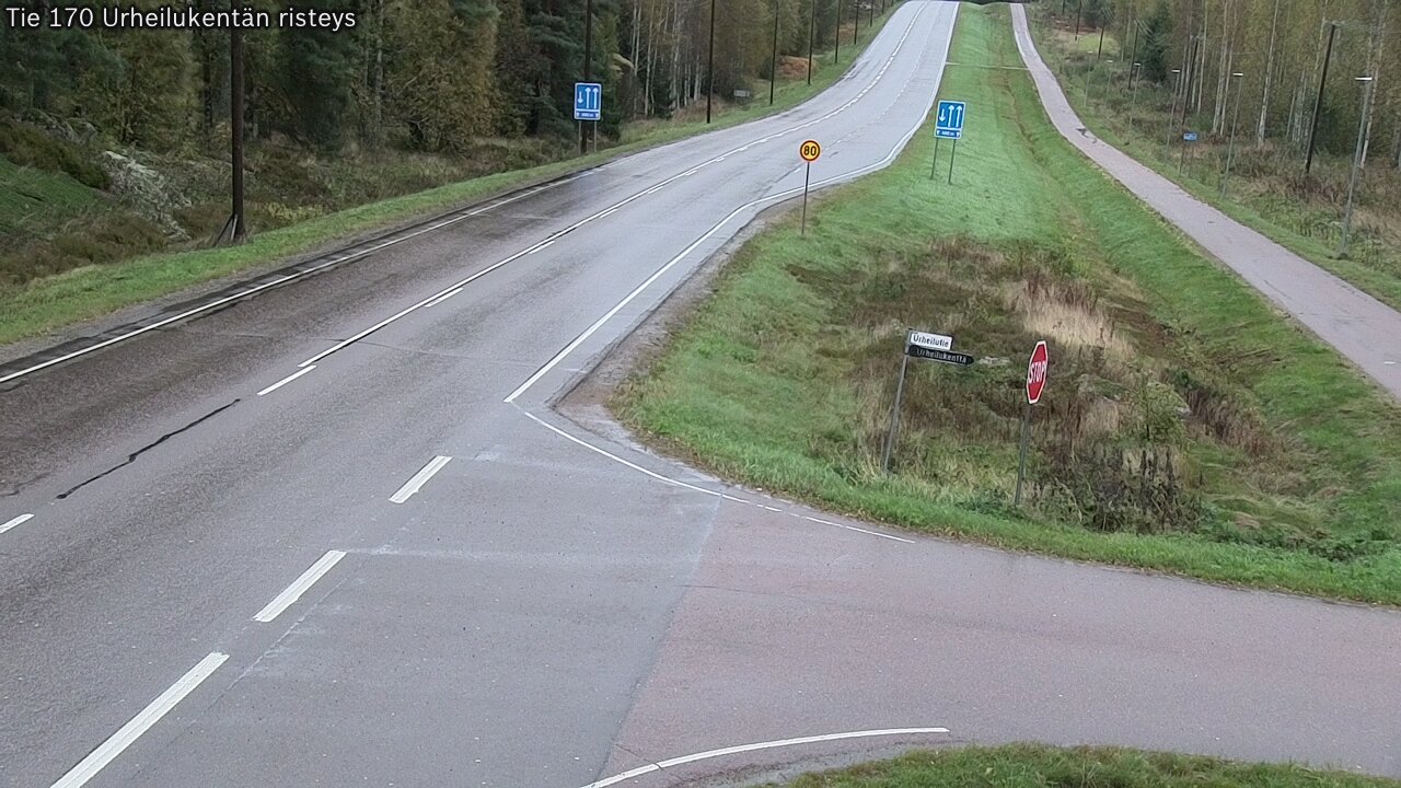 Kelikamerat Kuva Tie 170 Virolahti Urheilukentän risteys, Virolahti, Kymenlaakso