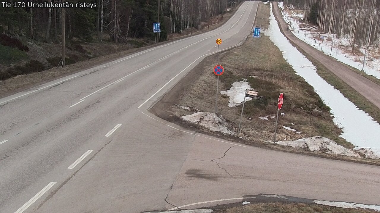 Weather Camera Image Road 170 Virolahti Sports field crossing, Virolahti, Kymenlaakso