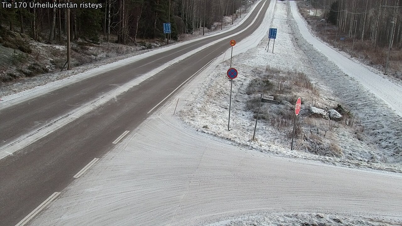Kelikamerat Kuva Tie 170 Virolahti Urheilukentän risteys, Virolahti, Kymenlaakso