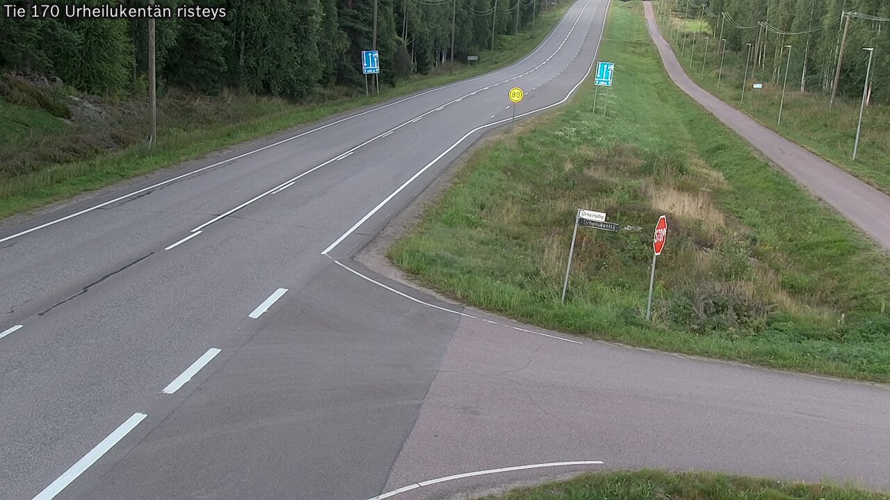 Kelikamerat Kuva Tie 170 Virolahti Urheilukentän risteys, Virolahti, Kymenlaakso