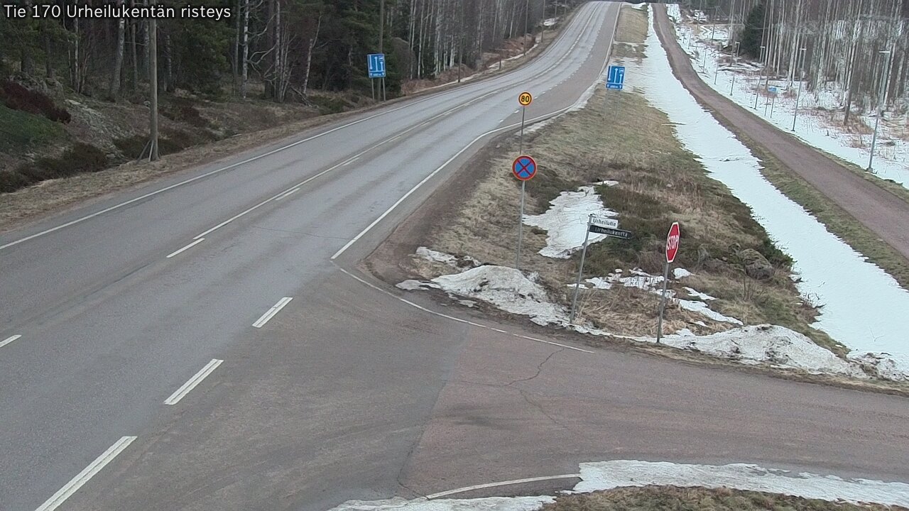 Kelikamerat Kuva Tie 170 Virolahti Urheilukentän risteys, Virolahti, Kymenlaakso