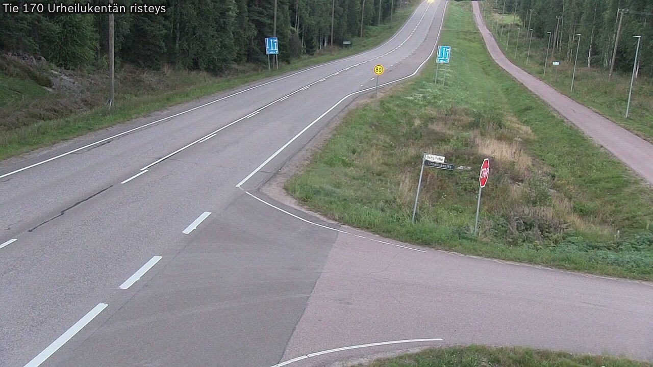 Kelikamerat Kuva Tie 170 Virolahti Urheilukentän risteys, Virolahti, Kymenlaakso