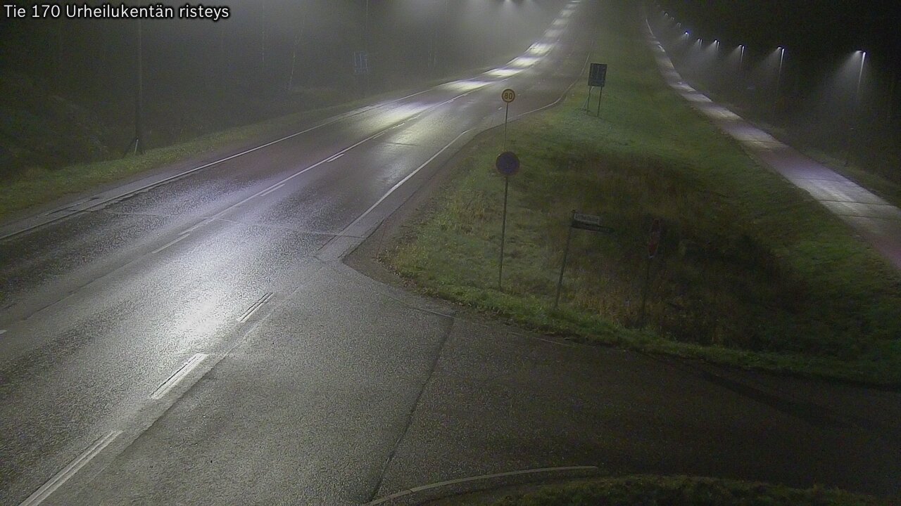 Kelikamerat Kuva Tie 170 Virolahti Urheilukentän risteys, Virolahti, Kymenlaakso