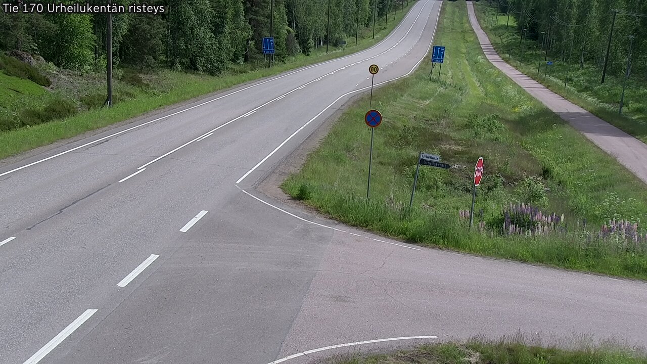Kelikamerat Kuva Tie 170 Virolahti Urheilukentän risteys, Virolahti, Kymenlaakso