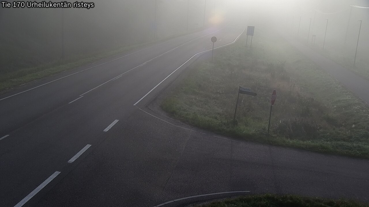 Weather Camera Image Väg 170 Vederlax Idrottsplatsen korsnin, Virolahti, Kymenlaakso