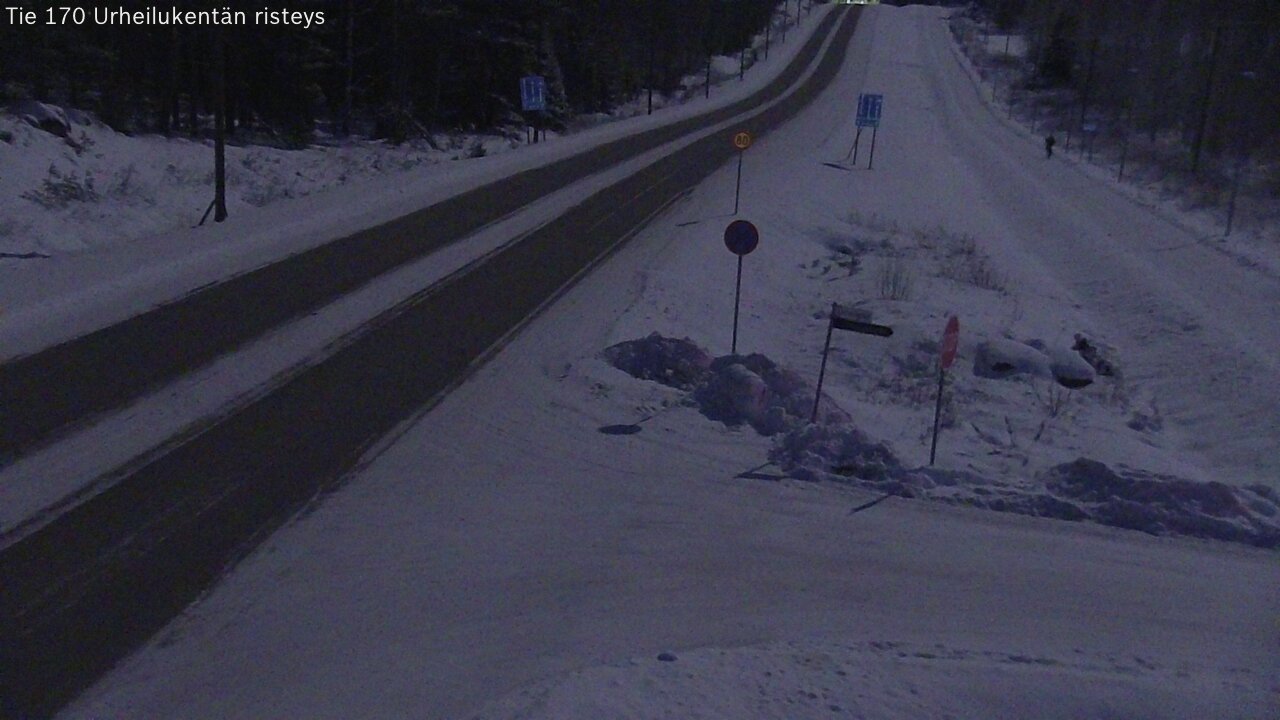 Weather Camera Image Road 170 Virolahti Sports field crossing, Virolahti, Kymenlaakso