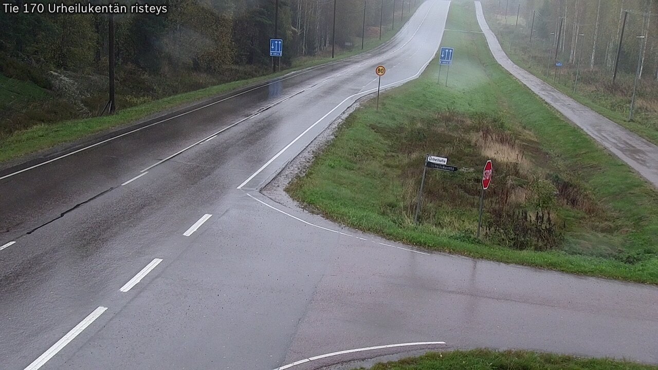 Weather Camera Image Road 170 Virolahti Sports field crossing, Virolahti, Kymenlaakso