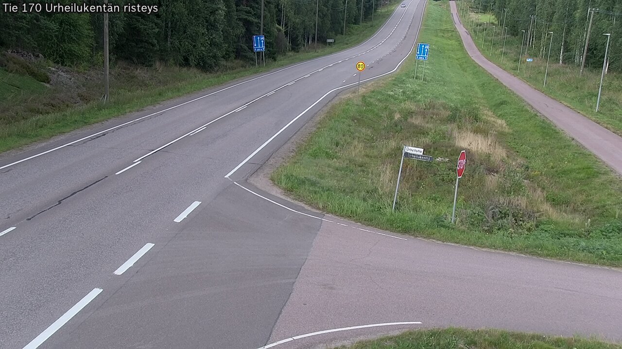 Kelikamerat Kuva Tie 170 Virolahti Urheilukentän risteys, Virolahti, Kymenlaakso