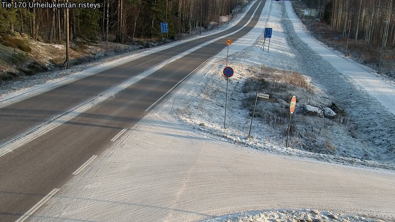 Kelikamerat Kuva Tie 170 Virolahti Urheilukentän risteys, Virolahti, Kymenlaakso