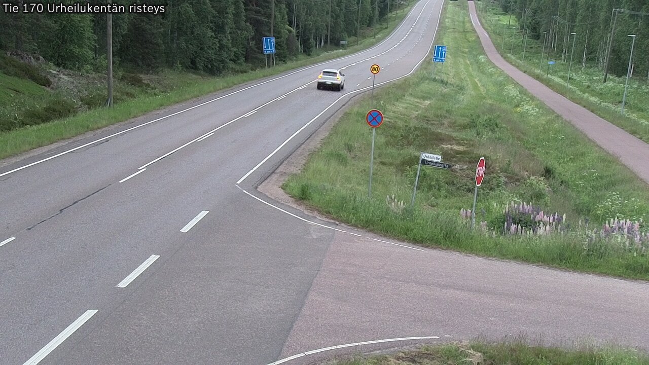 Kelikamerat Kuva Tie 170 Virolahti Urheilukentän risteys, Virolahti, Kymenlaakso