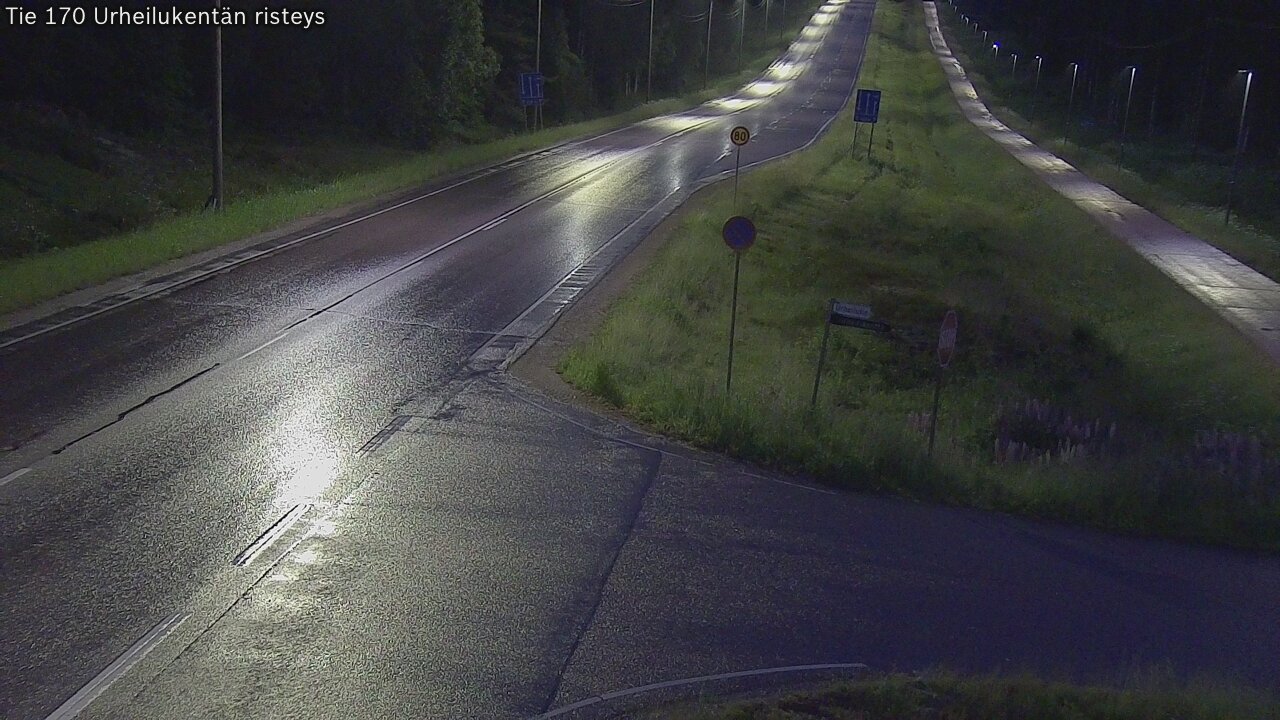 Kelikamerat Kuva Tie 170 Virolahti Urheilukentän risteys, Virolahti, Kymenlaakso