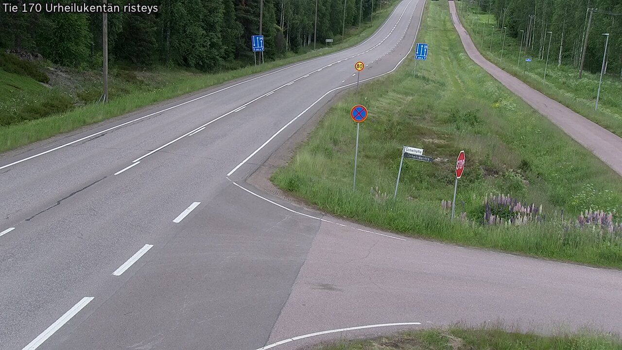 Kelikamerat Kuva Tie 170 Virolahti Urheilukentän risteys, Virolahti, Kymenlaakso