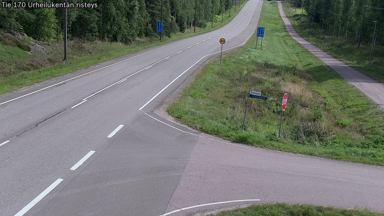 Kelikamerat Kuva Tie 170 Virolahti Urheilukentän risteys, Virolahti, Kymenlaakso