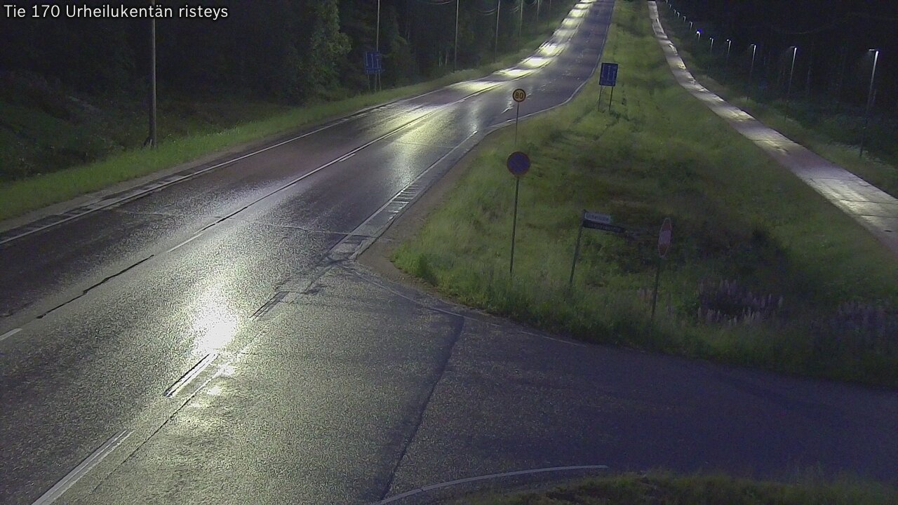 Kelikamerat Kuva Tie 170 Virolahti Urheilukentän risteys, Virolahti, Kymenlaakso