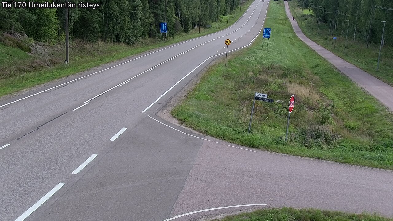 Kelikamerat Kuva Tie 170 Virolahti Urheilukentän risteys, Virolahti, Kymenlaakso