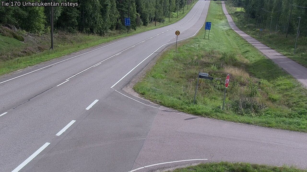 Kelikamerat Kuva Tie 170 Virolahti Urheilukentän risteys, Virolahti, Kymenlaakso