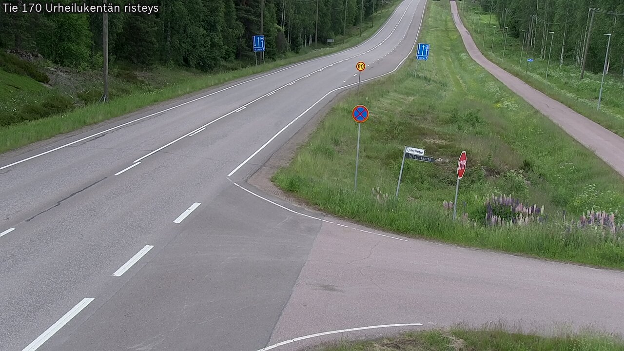 Kelikamerat Kuva Tie 170 Virolahti Urheilukentän risteys, Virolahti, Kymenlaakso