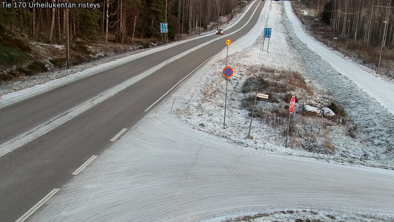 Kelikamerat Kuva Tie 170 Virolahti Urheilukentän risteys, Virolahti, Kymenlaakso