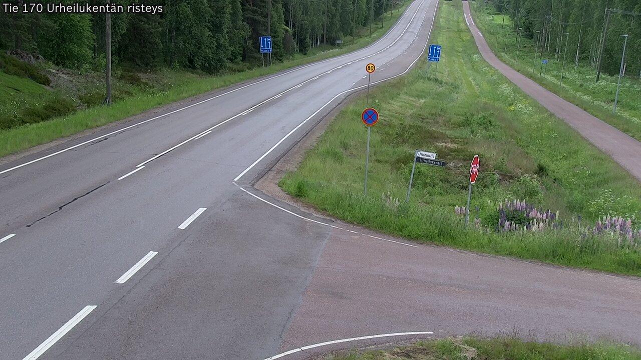 Kelikamerat Kuva Tie 170 Virolahti Urheilukentän risteys, Virolahti, Kymenlaakso