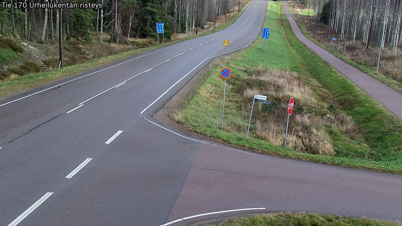 Kelikamerat Kuva Tie 170 Virolahti Urheilukentän risteys, Virolahti, Kymenlaakso