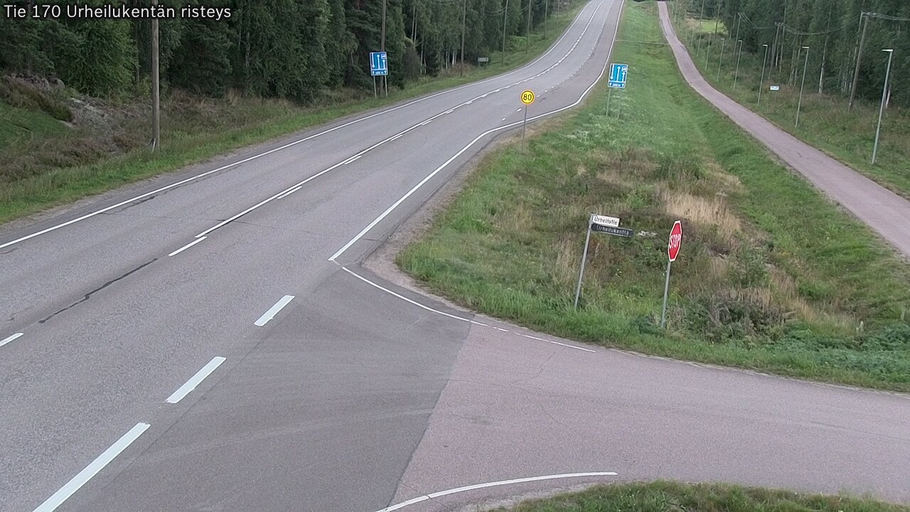 Kelikamerat Kuva Tie 170 Virolahti Urheilukentän risteys, Virolahti, Kymenlaakso